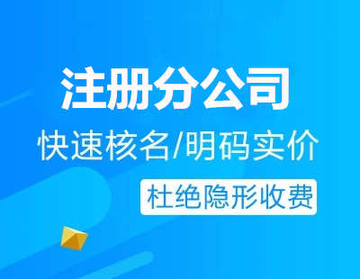 廣州代辦注冊分公司流程費(fèi)用